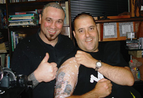 Peter and Steve the tattooist